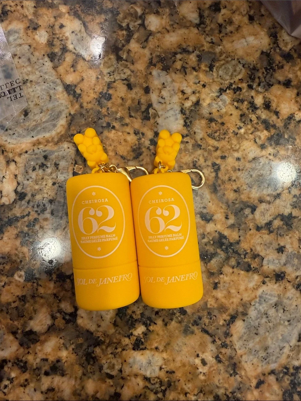 Sol de Janeiro Cheirosa 62 Citrus Yellow Perfume Balm Keychain (Pair)